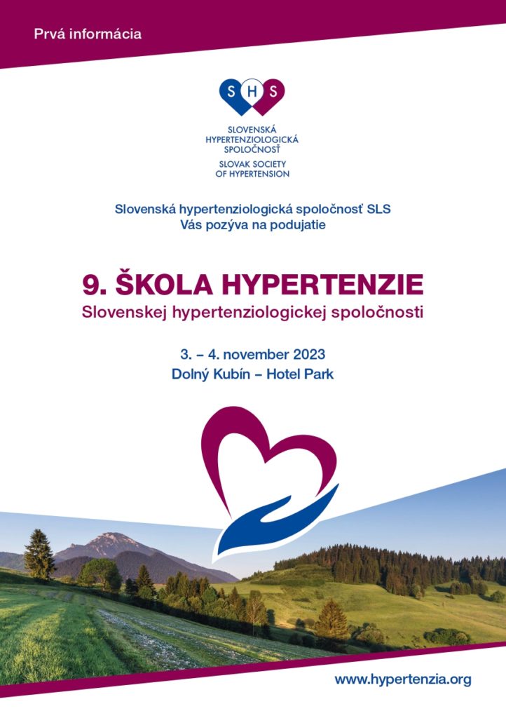 9. škola hypertenzie Slovenskej hypertenziologickej spoločnosti 