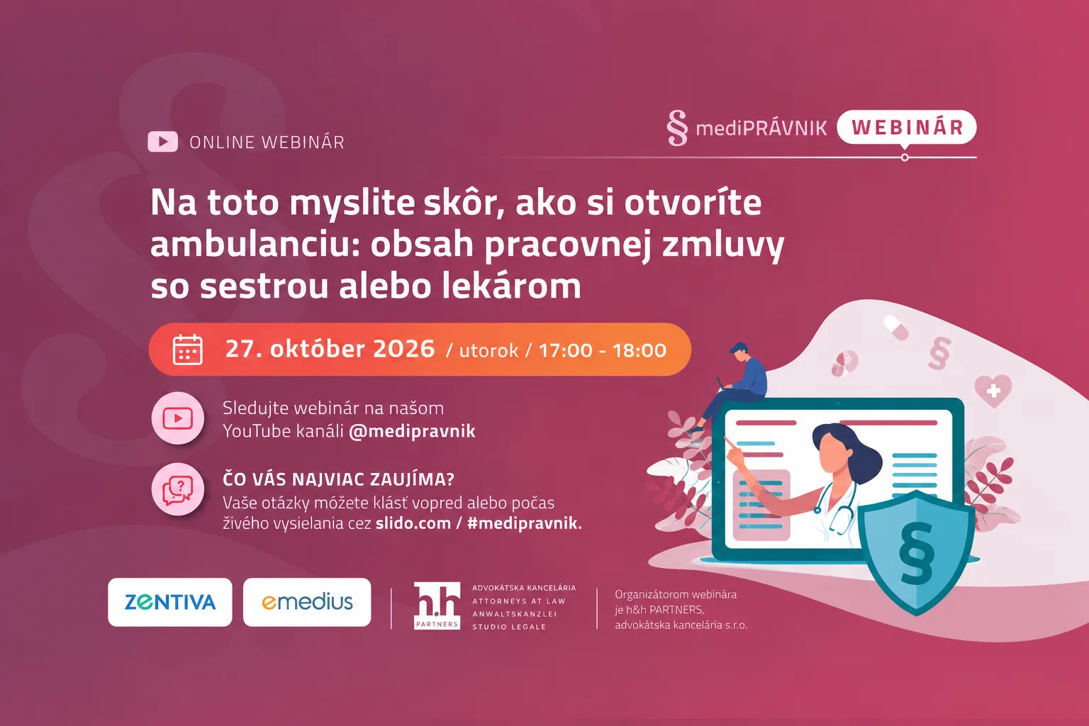 Na toto myslite skôr, ako si otvoríte ambulanciu: obsah pracovnej zmluvy so sestrou alebo lekárom